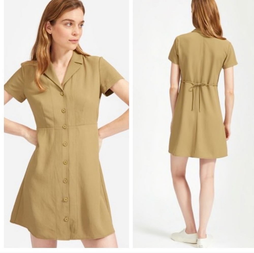 Everlane The Japanese GoWeave Notch Shirtdress
